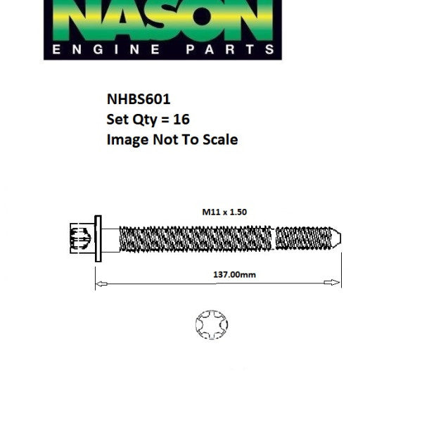 Head Bolt Set AUDI ABC AAH NHBS601 - PAYEN