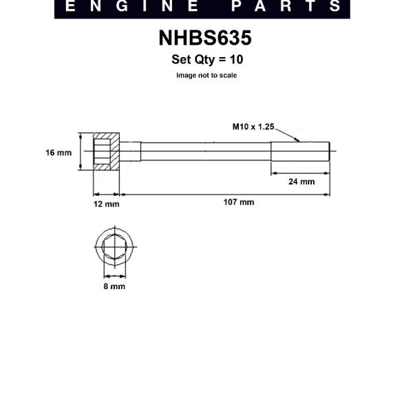 Head Bolt Set HYUNDAI G4EK GHEA NHBS635 - NASON
