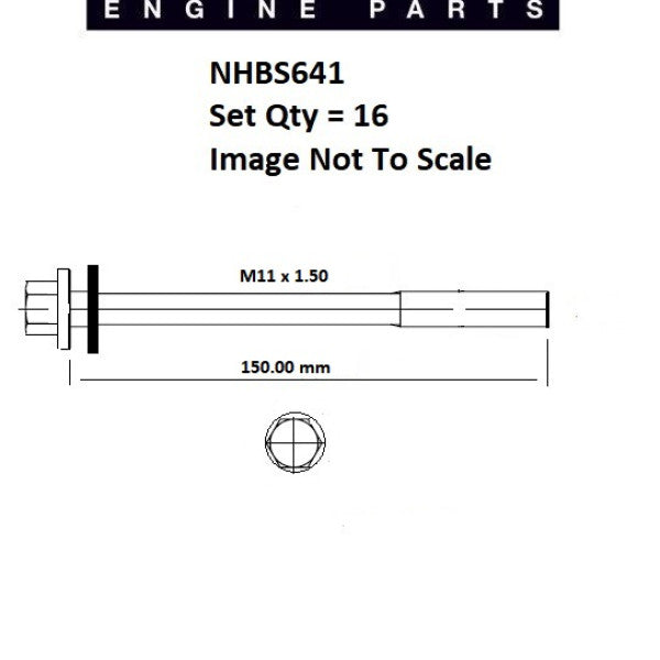Head Bolt Set CHRYSLER EER 2.7L HEAD BOLTS NHBS641 - ENGINE PRO