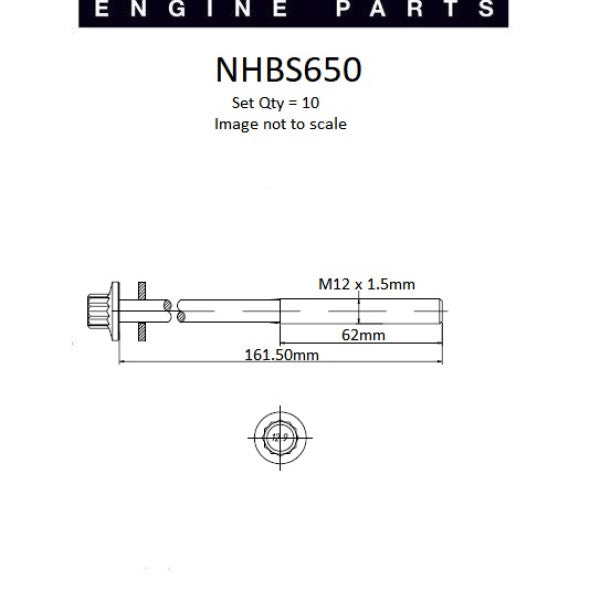 Head Bolt Set GREAT WALL GW4D20 NHBS650 - NASON
