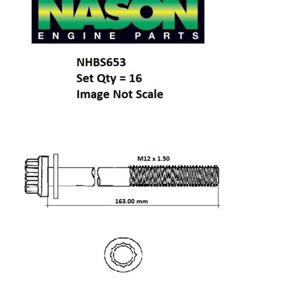 Head Bolt Set HONDA J35A J37A NHBS653 - ENGINE PRO