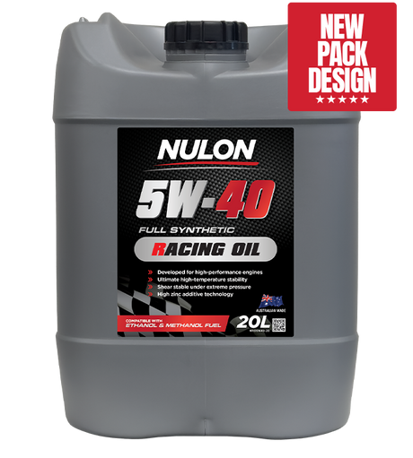 Full Synthetic 5W-40 Racing Engine Oil - Nulon 20L