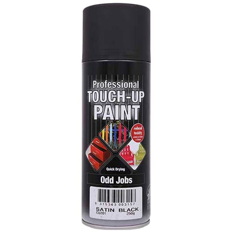Satin Black Enamel Quick Drying Professional Touch Up Paint - Odd Jobs | Universal Auto Spares