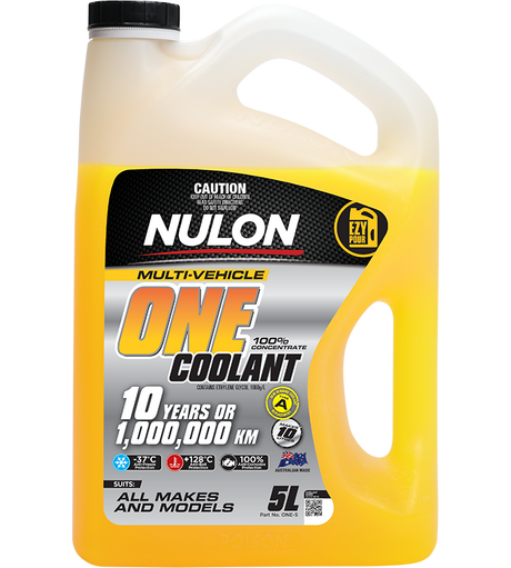 Multi-Vehicle ONE Coolant 100% Concentrate 5L - Nulon | Universal Auto Spares