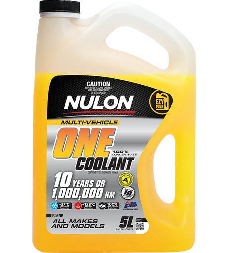 Multi-Vehicle ONE Coolant 100% Concentrate 5L - Nulon