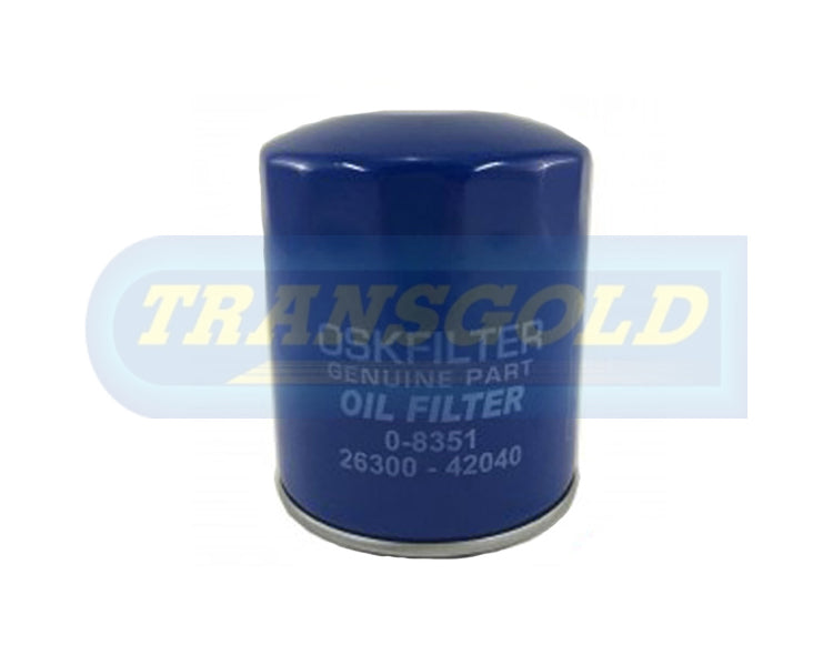 OSK Oil Filter Fits Hyundai Terracan 2.9L 04-on WCO57 Z630 OZ-630 - Transgold | Universal Auto Spares