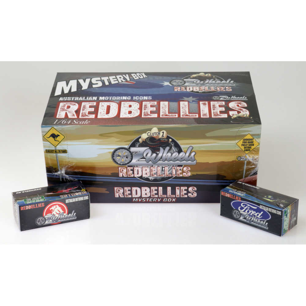 Oz Wheels Red Bellies R1 Mystery Box Models 36-Piece PDQ 1:64 Scale Collectible