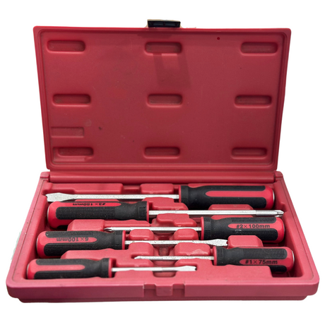 6 Piece Screwdriver Set Hard Case - BORUM