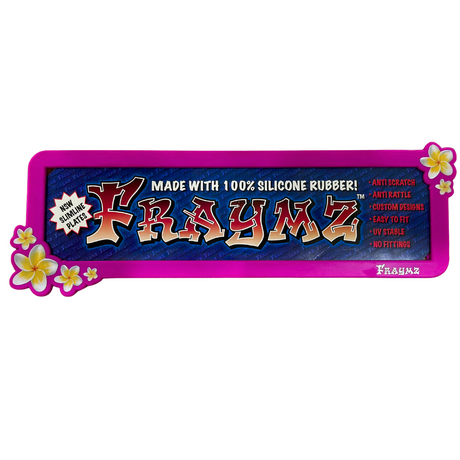 NSW Slimline Pink Flowers Number Plate - Fraymz | Universal Auto Spares