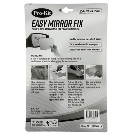 Quick Mirror Fix Easy Cut & Fix - Pro-Kit | Universal Auto Spares