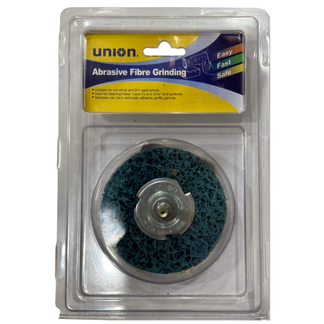 Wheel Abrasive Fibre Grinding With Hex Shank 75mm 4,500 RPM - UNION | Universal Auto Spares
