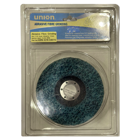 Wheel Abrasive Fibre Grinding With Hex Shank 115mm 11,000 RPM - UNION | Universal Auto Spares