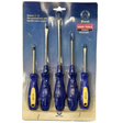 5 Pieces Set Screwdriver With Double Colour Rubber - Weldi Tools