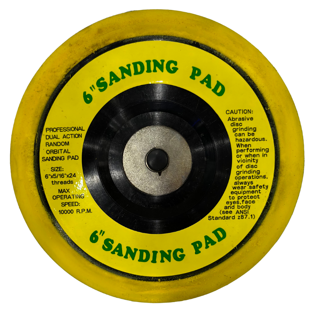 6" Sanding Pad Dual Action 10,000 RPM 6"x5/16"x24