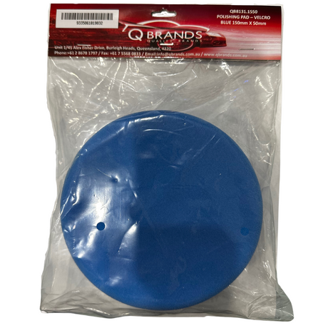 Polishing Pad Velcro Blue 150mm x 50mm - Q Brands | Universal Auto Spares