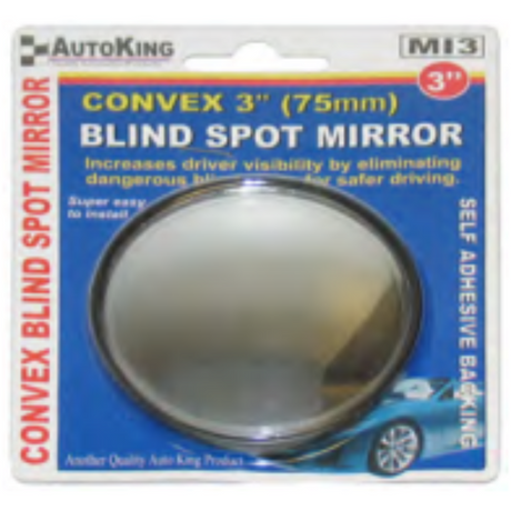 Blind Spot Mirror Convex 3" Round Self Adhesive - AutoKing | Universal Auto Spares