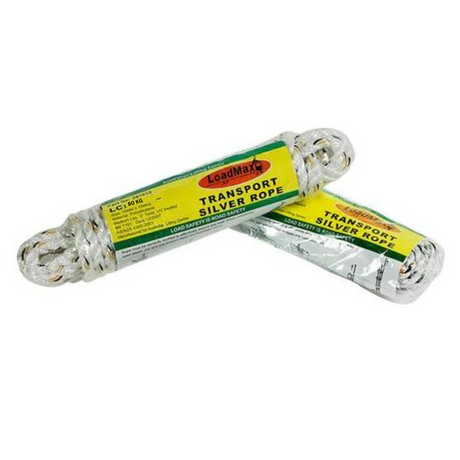 Transport Silver Rope 80KG 6mm x 6Mtrs Polyethylene - LoadMax