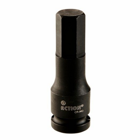 Impact Socket In-Hex 1/2" Drive 4mm 75mm Long - Industrial Action | Universal Auto Spares