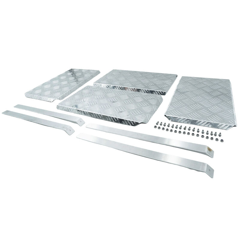 4 Pcs Aluminium Checker Plates Mudguards 4X4 Ute 470 x 285 x 2.5mm PLATE-001 - Machter