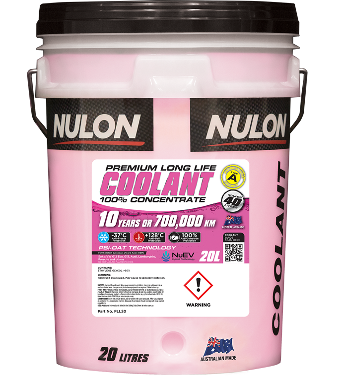 Pink Premium Long Life Coolant 100% Concentrate - Nulon 20L