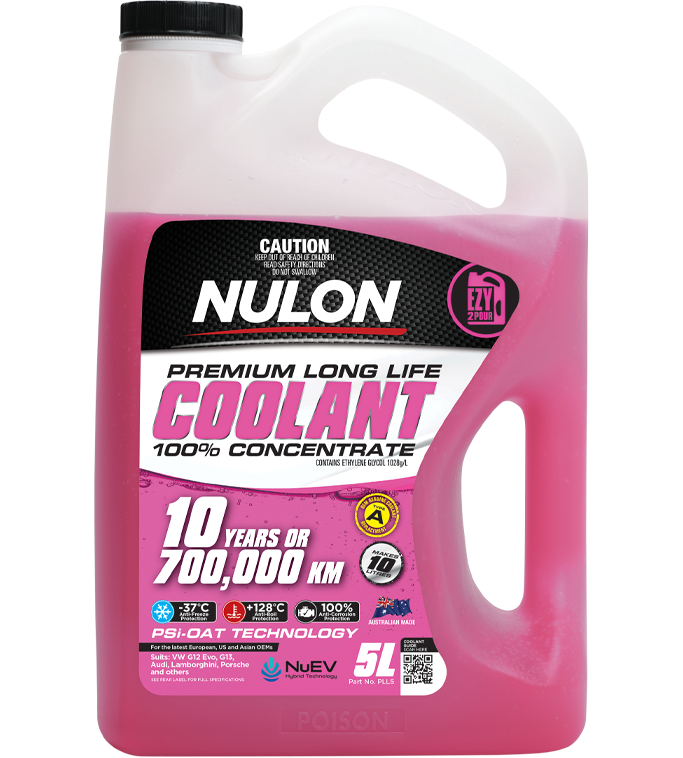 Pink Premium Long Life Coolant 100% Concentrate (PLL) - Nulon | Universal Auto Spares