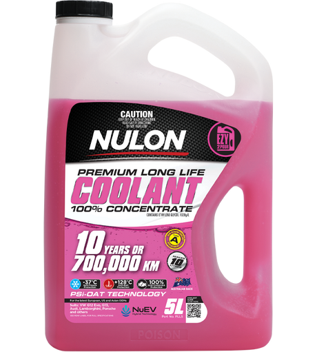 Pink Premium Long Life Coolant 100% Concentrate - Nulon 5L