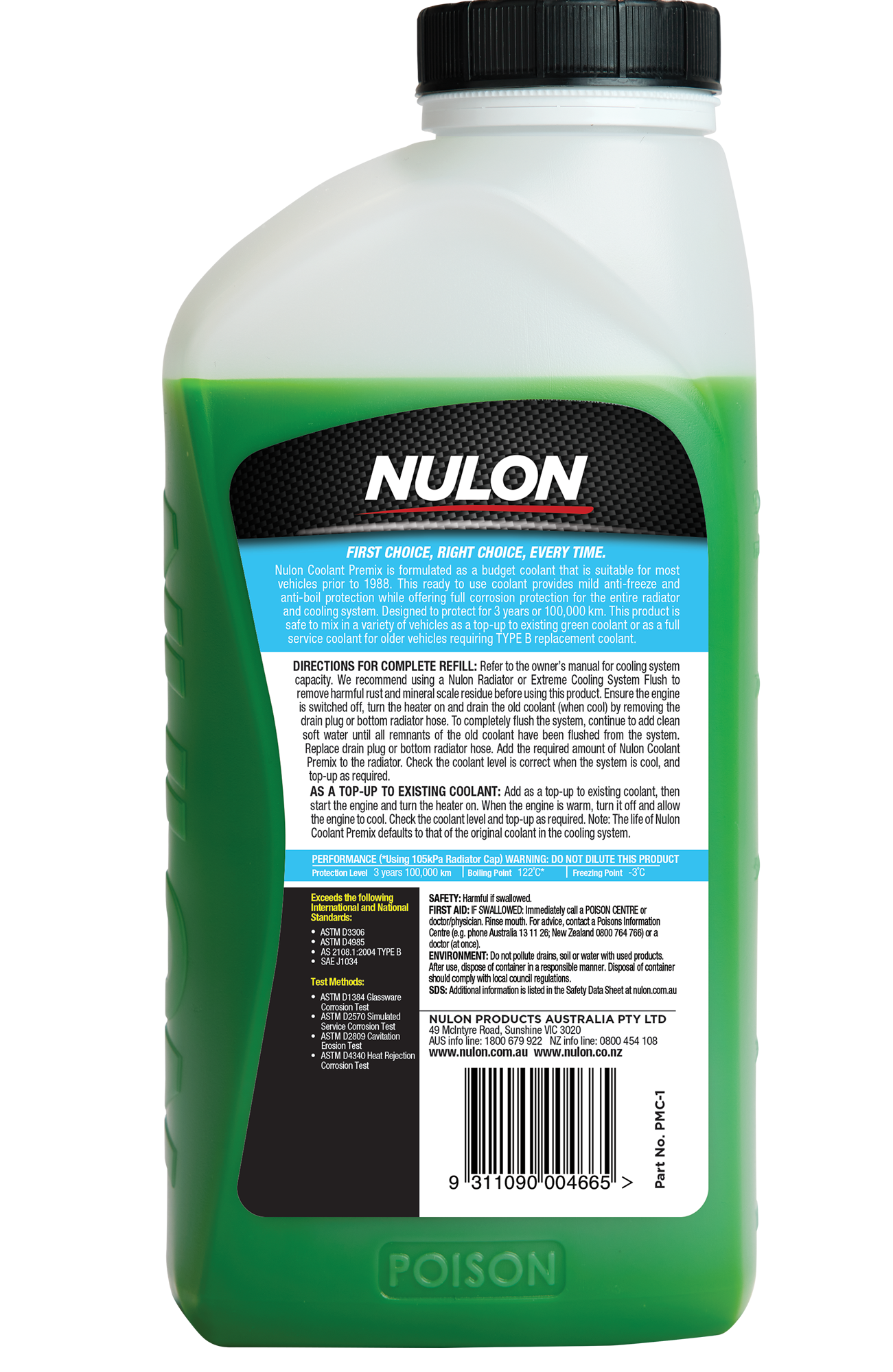 Coolant Premix - Nulon