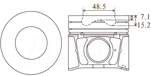 Mazda Wlat 16V Piston Set PO1095 020 - Austral | Universal Auto Spares