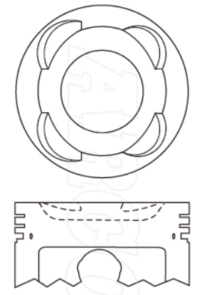 Dai Ejde Piston Set PO1198 STD - Austral | Universal Auto Spares