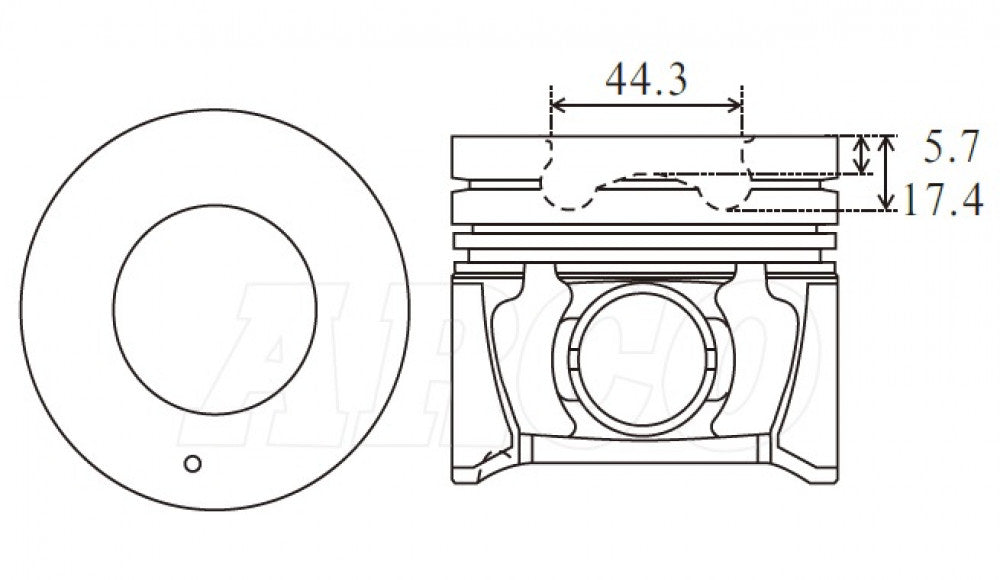 Hyundai D4EB 2.2L Piston Set PO1223 020 - Austral | Universal Auto Spares