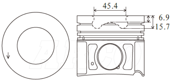 Hyundai D4HA Piston Set PO1226 020 - Austral | Universal Auto Spares