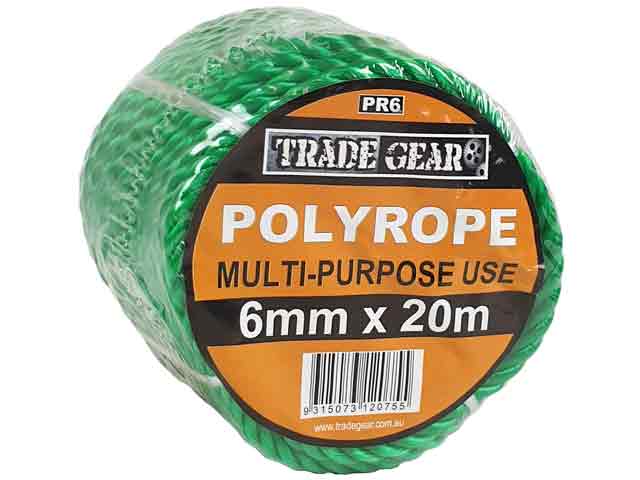 Poly Rope Coil 6mm x 20 Metre - Trade Gear