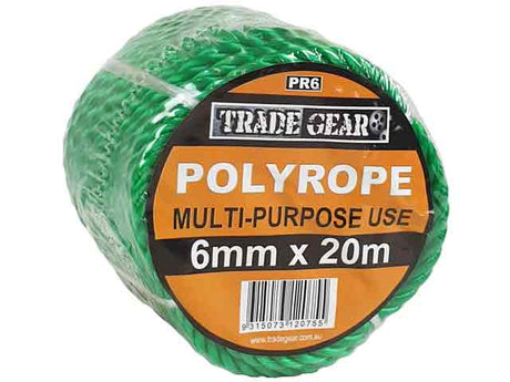 Poly Rope Coil 6mm x 20 Metre - Trade Gear