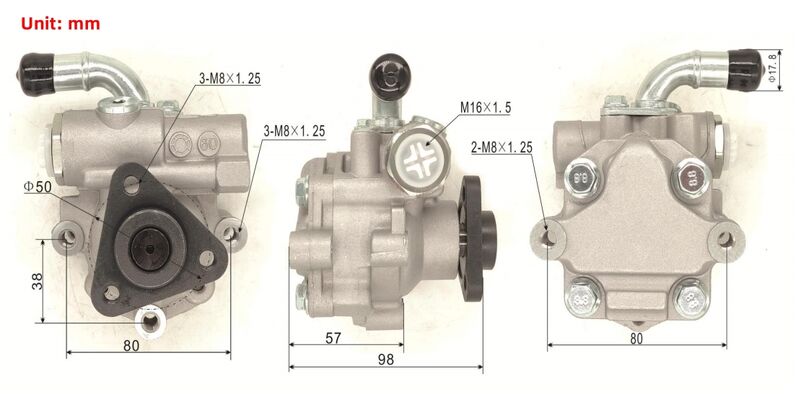Machter Power Steering Pump Fit For Volkswagen VW Touareg 7L6 7LA 7L7 2005-2010 For Audi Q7 4LB CCGA 2008-2014 PSP-AU001M - Machter
