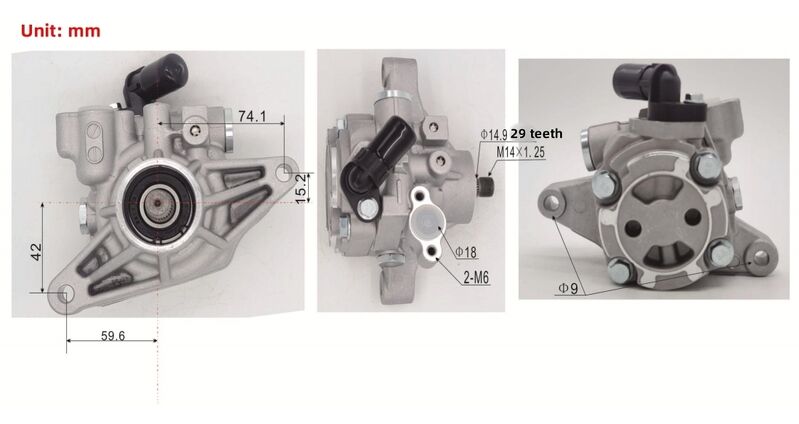 Power Steering Pump Without Pulley Fit For Honda Civic FD FA 1.8L R18A 2006-2012 56110-RNA-A01 - Machter