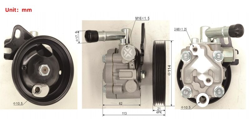 Power Steering Pump Fit For Nissan Pulsar N14 N15 1.6 Litre Inline 4 Petrol- (qg16) PSP-NS003 - Machter
