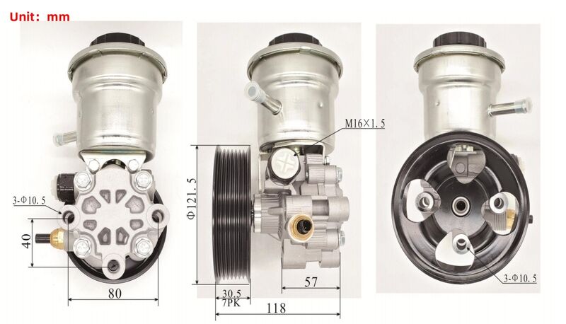 Power Steering Pump Fit For Toyota Fortuner Hilux Innova 2.0L 1TR 2.7L 2TR 05-14 Hiace TRH 05-On - Machter