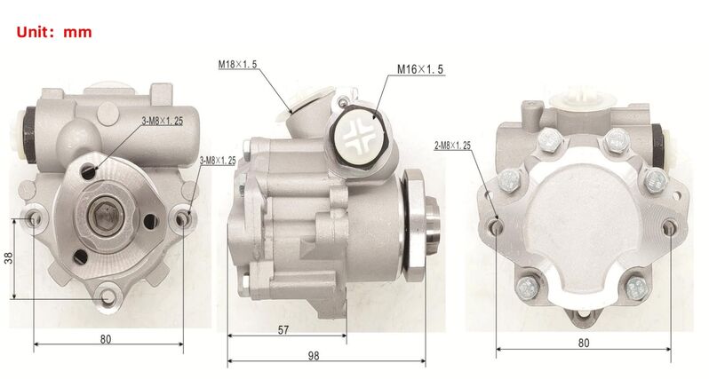 Machter Power Steering Pump Fit For Volkswagen Transporter T4 1990-2003 044145157A PSP-VW003 - Machter