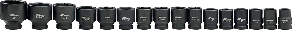 20 Pieces 6 Point Impact Socket Set - PKTool