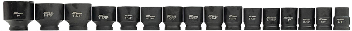 20 Pieces 6 Point Impact Socket Set - PKTool