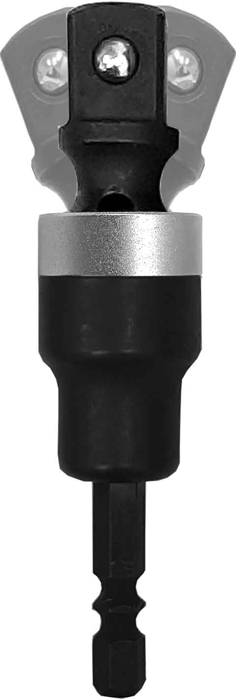 Socket/Drill Adaptor Set Impact, 1/4” Dr, 1/4" Hex DR, 30deg Tilt, 70mm & Torque Ring - PKTool