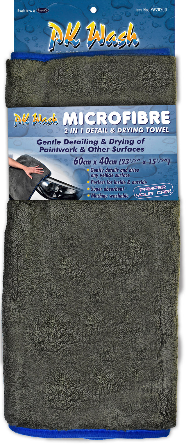 Microfibre 2 In 1 Detail & Drying Towel - PK Wash
