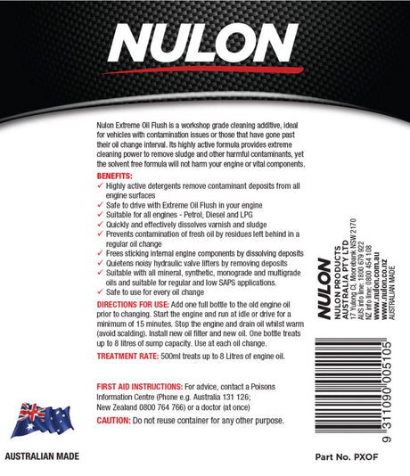 Pro-Strength Extreme Oil Flush 500ml - Nulon | Universal Auto Spares