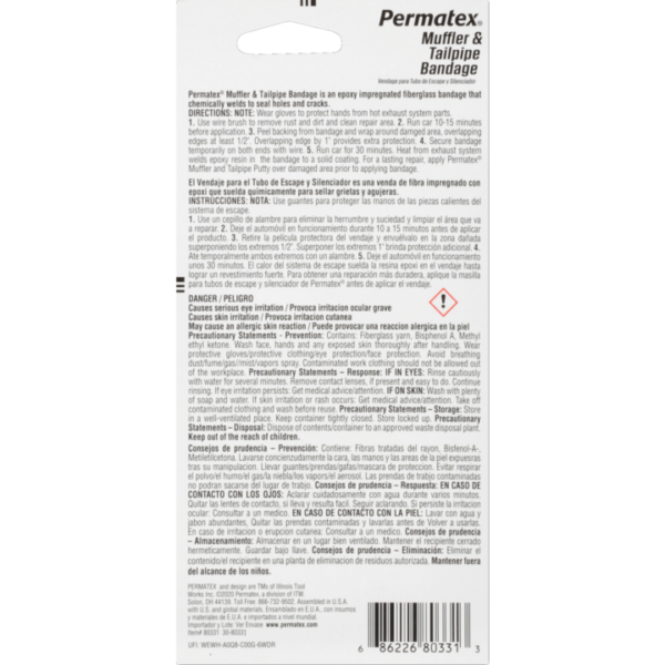 Muffler & Tailpipe Bandage - Permatex