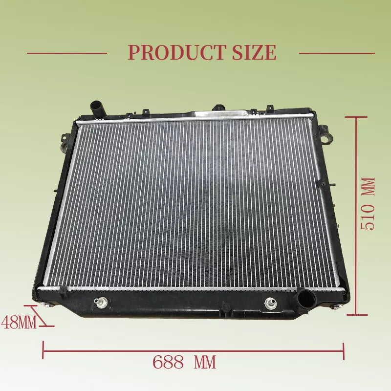 Aluminium Radiator With Cap Fit For Toyota Landcruiser 100 Series UZJ100R 4.7L V8 1998-2007 RAD-TA005 - Machter