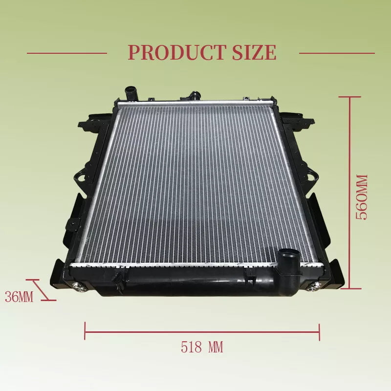 Radiator With Cap Fit For Toyota Landcruiser FZJ HDJ HZJ78 79 4.5L 4.2L 1FZFE 1HDFTE 1HZ Manual 1999-2007 1640017400 RAD-TA014 - Machter
