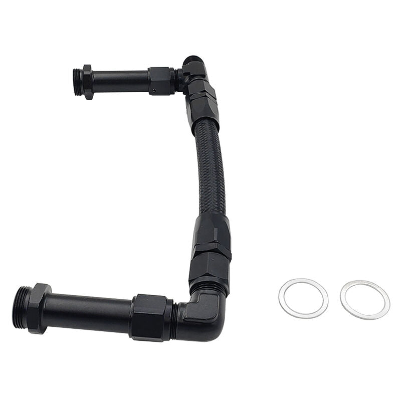 1 x Carburettor Fuel Inlet Rail Kit -8AN 241mm Fit For Holley Dual Fuel Line 4150 - Machter