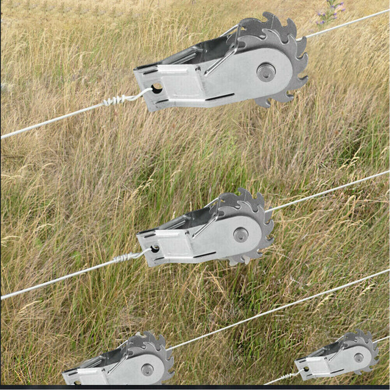50 Pcs Inline Ratchet Wire Strainer Tensioner Fencing For Electric Farm Fence RAT-001-50PCS - Machter