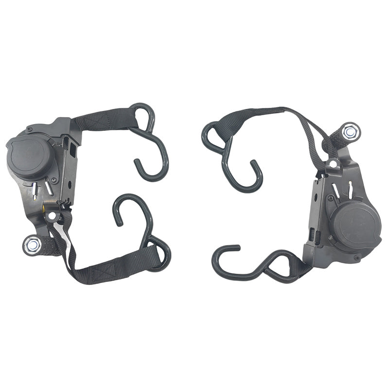 2 Pcs Automatic Retractable Ratchet Straps Polyester 680kg 3.3m*2.5cm RAT-003-2PCS - Machter