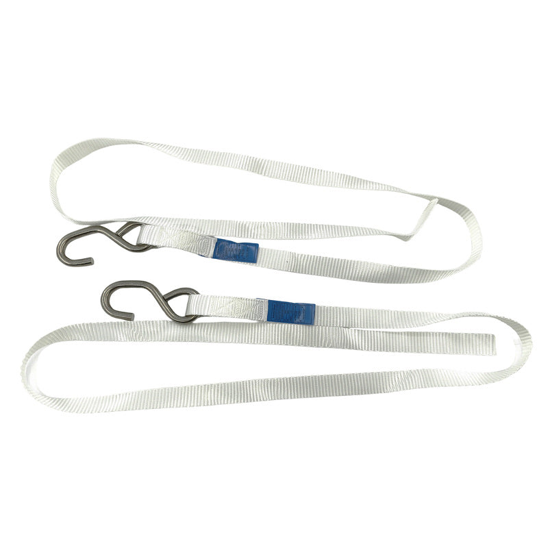 2 Pcs Polyester Ratchet Tie Down Straps 1.5m x 25mm Fit For Most Boat/Trailer RAT-004-2PCS - Machter